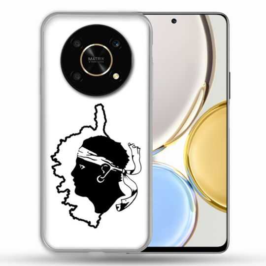 Coque Pour Honor Magic 4 Lite Voyage Corse Blanc