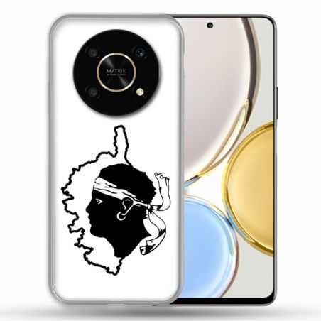 Coque Pour Honor Magic 4 Lite Voyage Corse Blanc