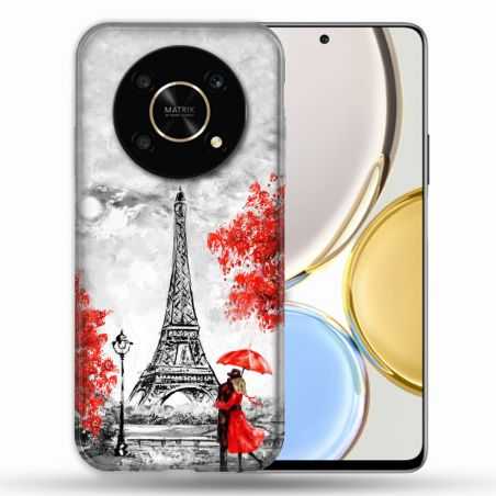 Coque Pour Honor Magic 4 Lite Voyage France Paris Rouge