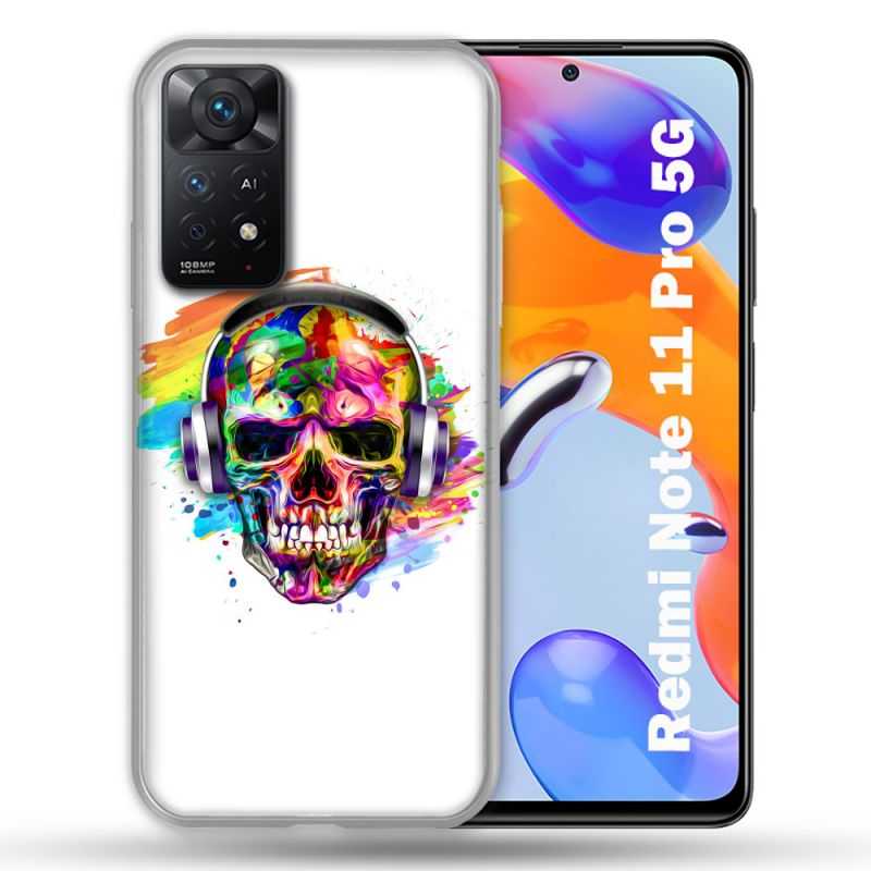 Coque Pour Xiaomi Redmi Note 11 Pro / 11 Pro 5G Tete de Mort Tag