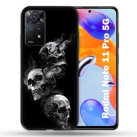 Coque Pour Xiaomi Redmi Note 11 Pro / 11 Pro 5G Tete de Mort Triple