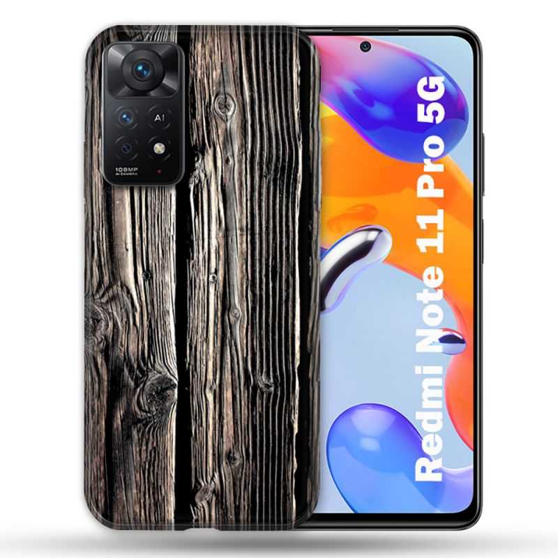 Coque Pour Xiaomi Redmi Note 11 Pro / 11 Pro 5G Texture Bois