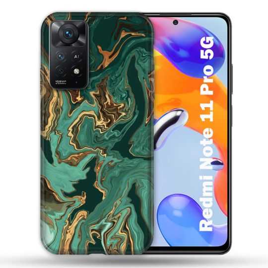 Coque Pour Xiaomi Redmi Note 11 Pro / 11 Pro 5G Texture Marbre Vert
