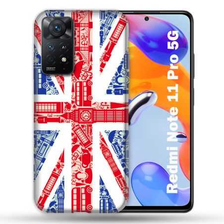 Coque Pour Xiaomi Redmi Note 11 Pro / 11 Pro 5G Voyage Angleterre Blanc