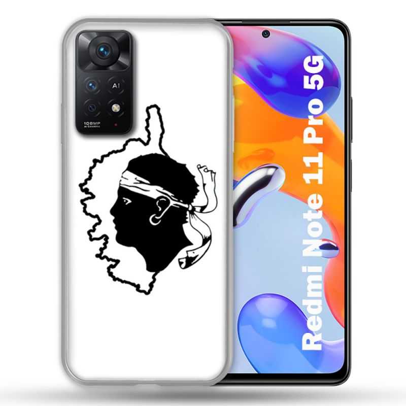 Coque Pour Xiaomi Redmi Note 11 Pro / 11 Pro 5G Voyage Corse Blanc