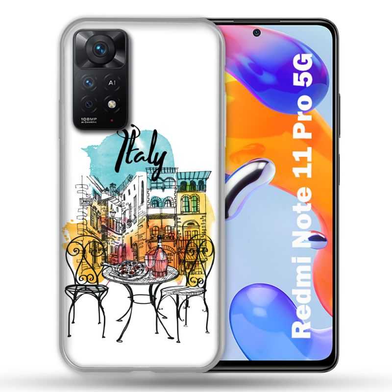 Coque Pour Xiaomi Redmi Note 11 Pro / 11 Pro 5G Voyage Italie Vintage