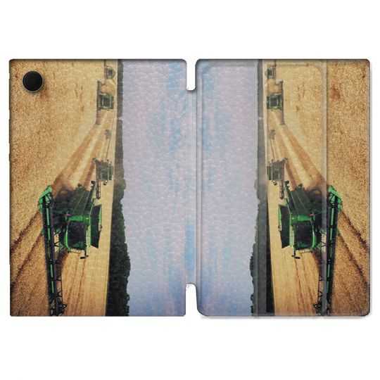 Housse Smart Cover Pour Samsung Galaxy Tab A8 (2022) 10.5 Agriculture Moissonneuse Soleil