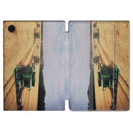 Housse Smart Cover Pour Samsung Galaxy Tab A8 (2022) 10.5 Agriculture Moissonneuse Soleil