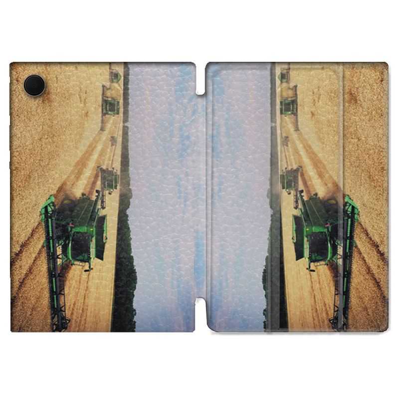 Housse Smart Cover Pour Samsung Galaxy Tab A8 (2022) 10.5 Agriculture Moissonneuse Soleil
