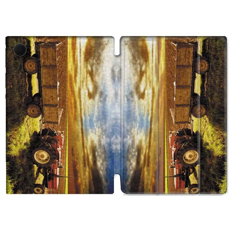 Housse Smart Cover Pour Samsung Galaxy Tab A8 (2022) 10.5 Agriculture Tracteur Color