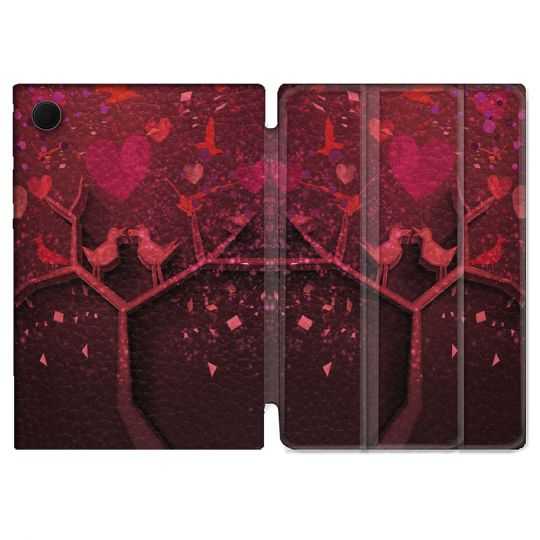 Housse Smart Cover Pour Samsung Galaxy Tab A8 (2022) 10.5 Amour Arbre