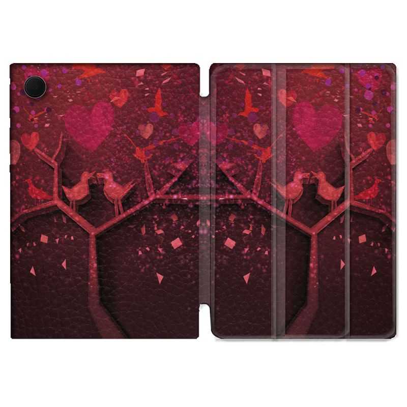 Housse Smart Cover Pour Samsung Galaxy Tab A8 (2022) 10.5 Amour Arbre