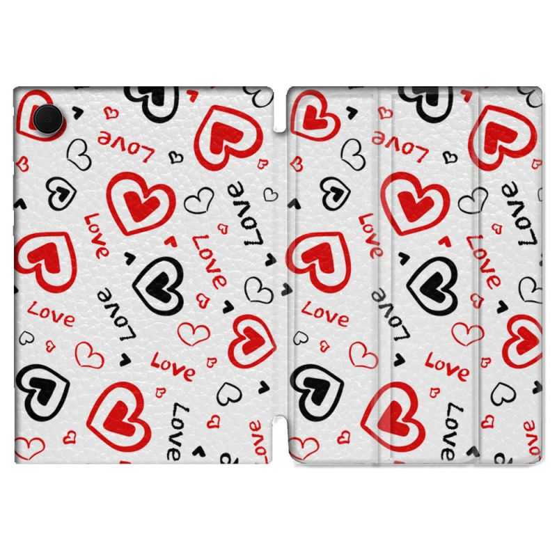 Housse Smart Cover Pour Samsung Galaxy Tab A8 (2022) 10.5 Amour Love
