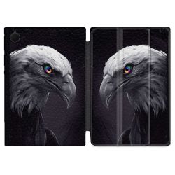 Housse Smart Cover Pour Samsung Galaxy Tab A8 (2022) 10.5 Animal Aigle Royal Noir