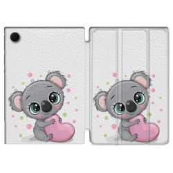 Housse Smart Cover Pour Samsung Galaxy Tab A8 (2022) 10.5 Animal Koala Cœur
