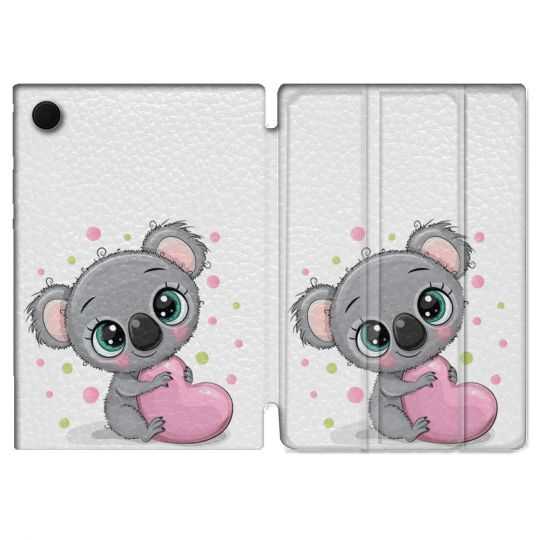 Housse Smart Cover Pour Samsung Galaxy Tab A8 (2022) 10.5 Animal Koala Cœur