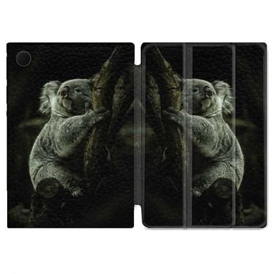 Housse Smart Cover Pour Samsung Galaxy Tab A8 (2022) 10.5 Animal Koala Noir