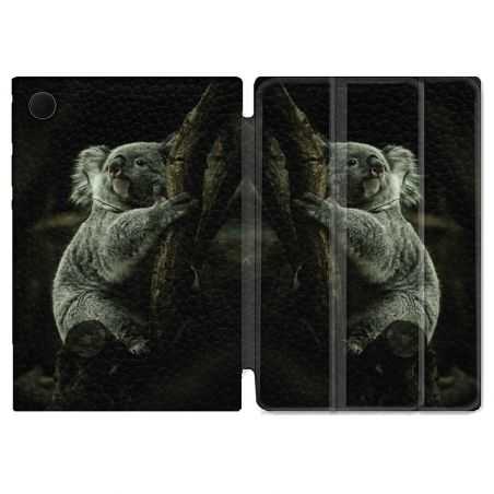Housse Smart Cover Pour Samsung Galaxy Tab A8 (2022) 10.5 Animal Koala Noir