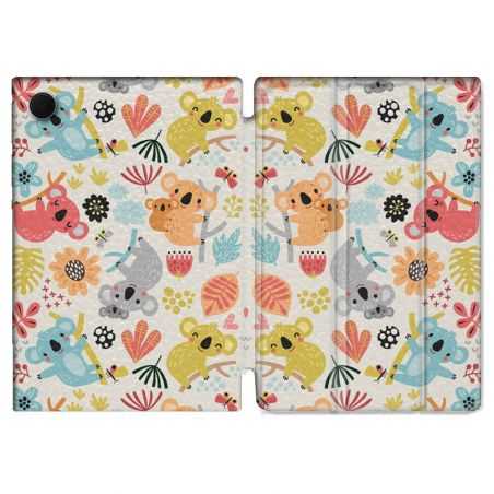 Housse Smart Cover Pour Samsung Galaxy Tab A8 (2022) 10.5 Animal Koala Pattern