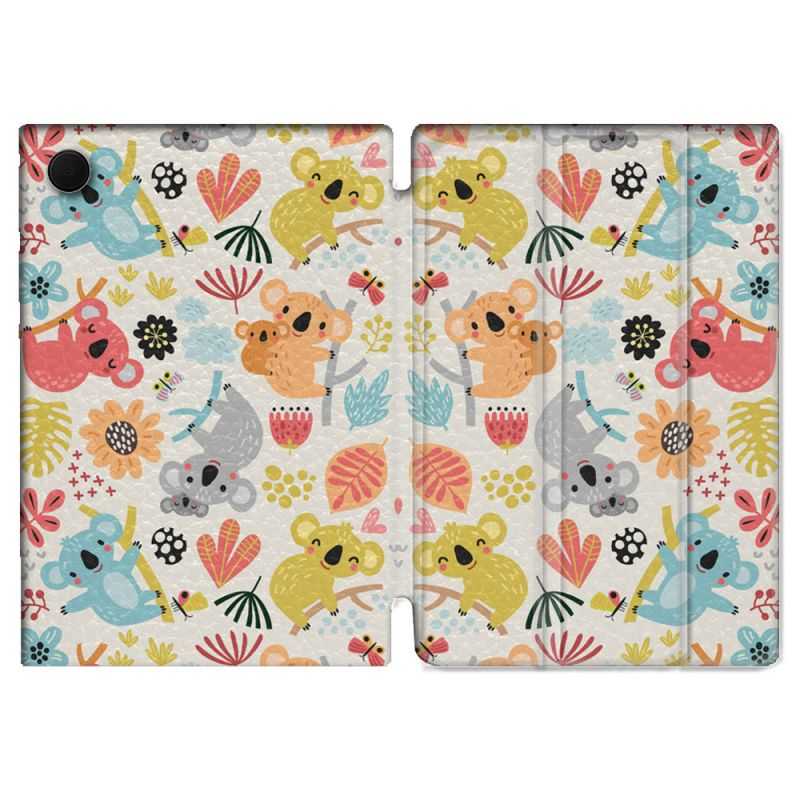 Housse Smart Cover Pour Samsung Galaxy Tab A8 (2022) 10.5 Animal Koala Pattern