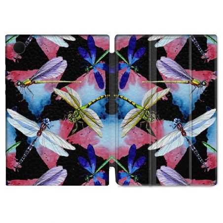 Housse Smart Cover Pour Samsung Galaxy Tab A8 (2022) 10.5 Animal Libellule