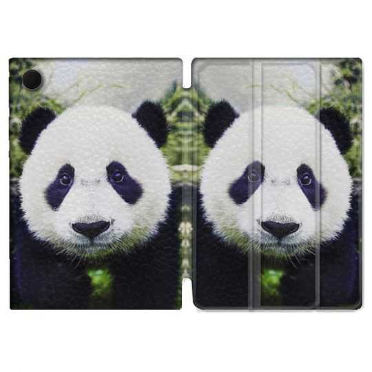 Housse Smart Cover Pour Samsung Galaxy Tab A8 (2022) 10.5 Animal Panda Color
