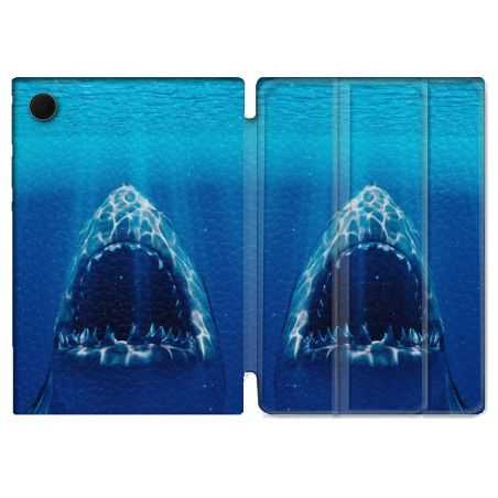 Housse Smart Cover Pour Samsung Galaxy Tab A8 (2022) 10.5 Animal Requin Dent