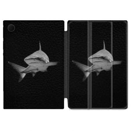 Housse Smart Cover Pour Samsung Galaxy Tab A8 (2022) 10.5 Animal Requin Sombre