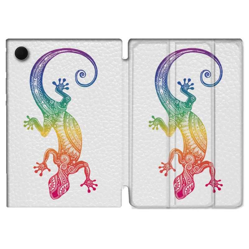 Housse Smart Cover Pour Samsung Galaxy Tab A8 (2022) 10.5 Animal Salamandre Color
