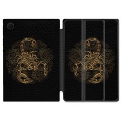 Housse Smart Cover Pour Samsung Galaxy Tab A8 (2022) 10.5 Animal Scorpion Fresque