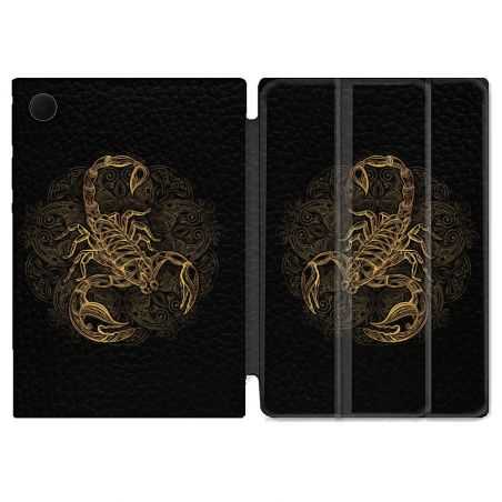 Housse Smart Cover Pour Samsung Galaxy Tab A8 (2022) 10.5 Animal Scorpion Fresque