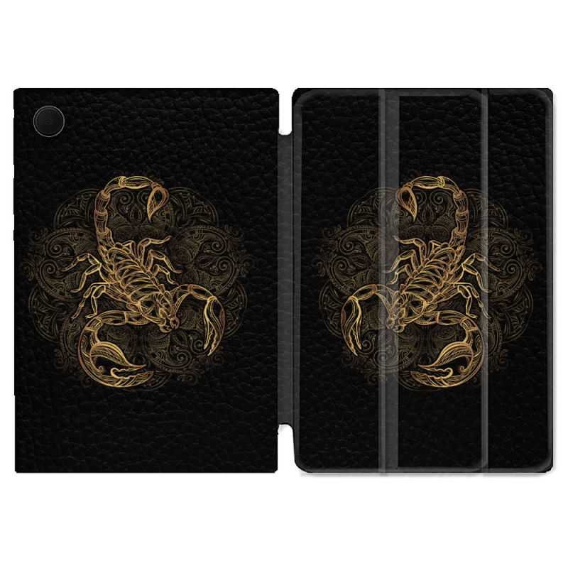 Housse Smart Cover Pour Samsung Galaxy Tab A8 (2022) 10.5 Animal Scorpion Fresque