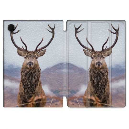 Housse Smart Cover Pour Samsung Galaxy Tab A8 (2022) 10.5 Chasse Chevreuil Montagne
