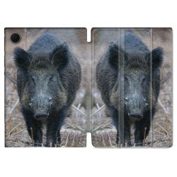 Housse Smart Cover Pour Samsung Galaxy Tab A8 (2022) 10.5 Chasse Sanglier Pin