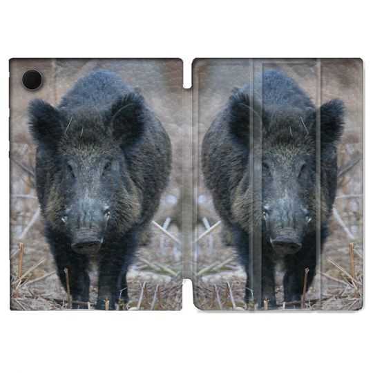 Housse Smart Cover Pour Samsung Galaxy Tab A8 (2022) 10.5 Chasse Sanglier Pin