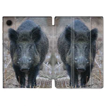 Housse Smart Cover Pour Samsung Galaxy Tab A8 (2022) 10.5 Chasse Sanglier Pin