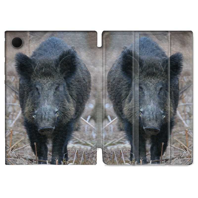 Housse Smart Cover Pour Samsung Galaxy Tab A8 (2022) 10.5 Chasse Sanglier Pin