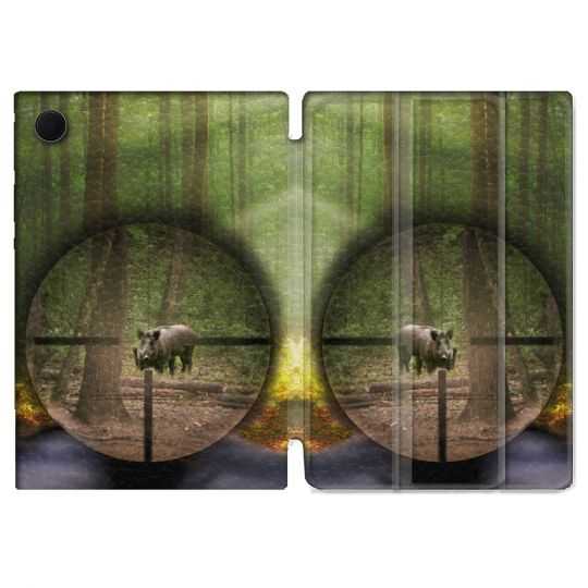 Housse Smart Cover Pour Samsung Galaxy Tab A8 (2022) 10.5 Chasse Sanglier Viseur