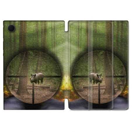 Housse Smart Cover Pour Samsung Galaxy Tab A8 (2022) 10.5 Chasse Sanglier Viseur