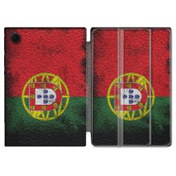 Housse Smart Cover Pour Samsung Galaxy Tab A8 (2022) 10.5 Voyage Portugal Drapeau
