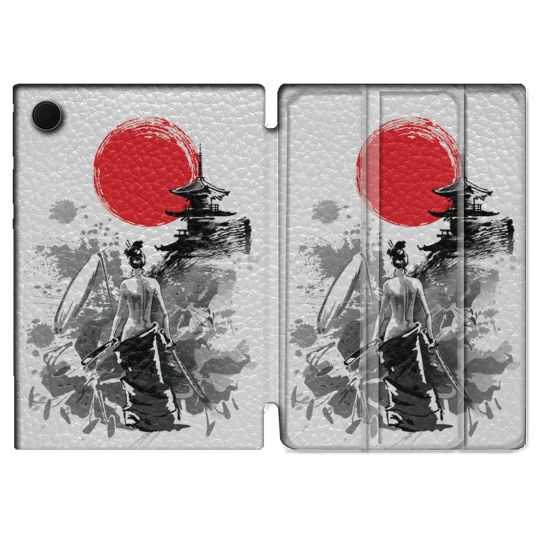 Housse Smart Cover Pour Samsung Galaxy Tab A8 (2022) 10.5 Voyage Japon Femme