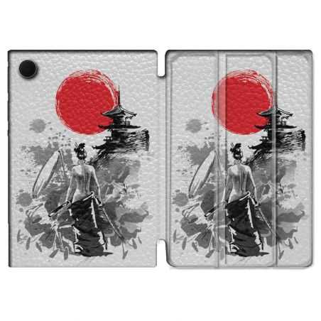 Housse Smart Cover Pour Samsung Galaxy Tab A8 (2022) 10.5 Voyage Japon Femme