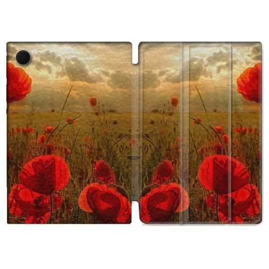 Housse Smart Cover Pour Samsung Galaxy Tab A8 (2022) 10.5 Fleur Housse Smart Coverlicot