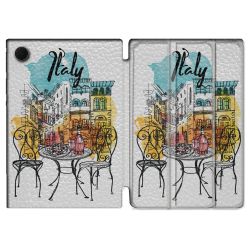 Housse Smart Cover Pour Samsung Galaxy Tab A8 (2022) 10.5 Voyage Italie Vintage