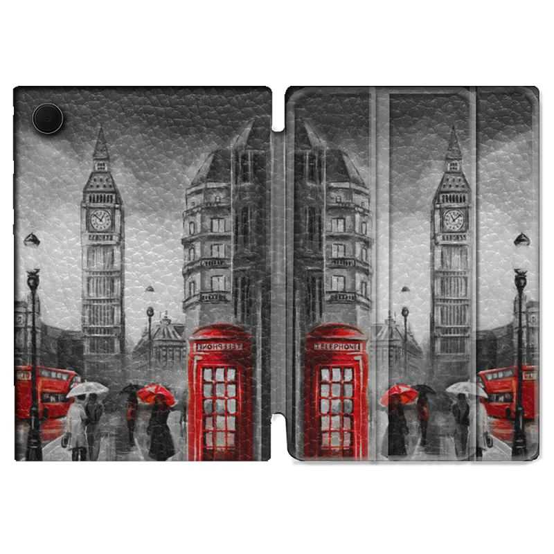 Housse Smart Cover Pour Samsung Galaxy Tab A8 (2022) 10.5 Voyage Angleterre Londres Vintage