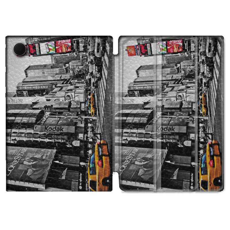 Housse Smart Cover Pour Samsung Galaxy Tab A8 (2022) 10.5 Voyage Amerique USA New York Taxi