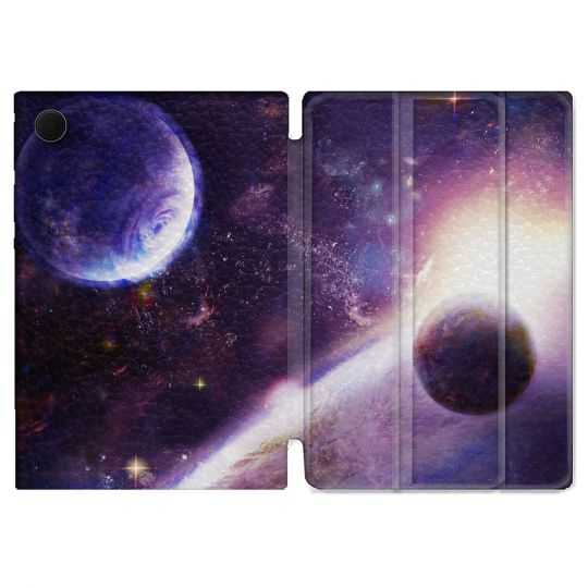 Housse Smart Cover Pour Samsung Galaxy Tab A8 (2022) 10.5 Univers Planete Stellaire