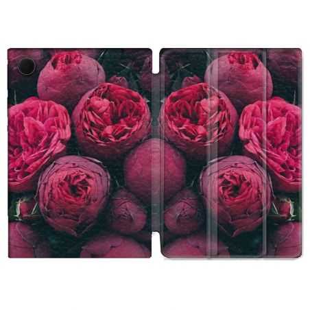 Housse Smart Cover Pour Samsung Galaxy Tab A8 (2022) 10.5 Fleur Pivoine