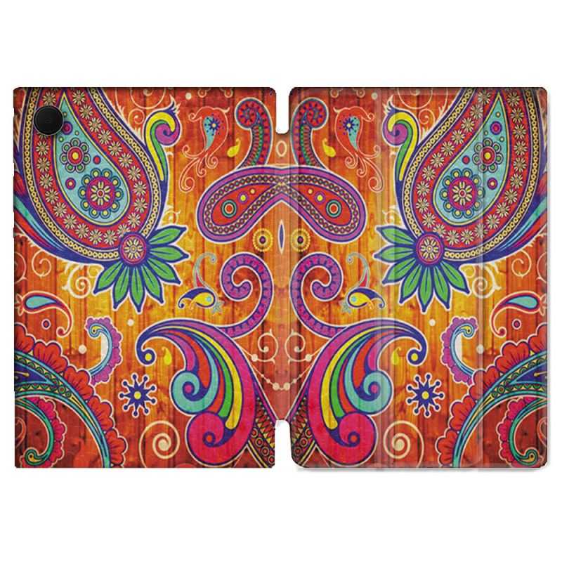 Housse Smart Cover Pour Samsung Galaxy Tab A8 (2022) 10.5 Fleur Psychedelic