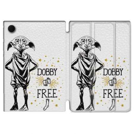 Housse Smart Cover Pour Samsung Galaxy Tab A8 (2022) 10.5 Harry Potter Dobby Free Blanc
